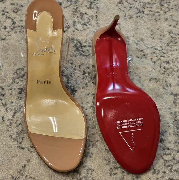 New Christian Louboutin Just Nothing Tan Women's Shoes In Size 39 - Picture 2 of 9